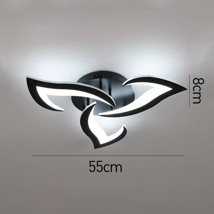 AuroraFlora: Lampada da soffitto LED moderna a forma di fiore – elegante e decorativa per soggiorni e aree living