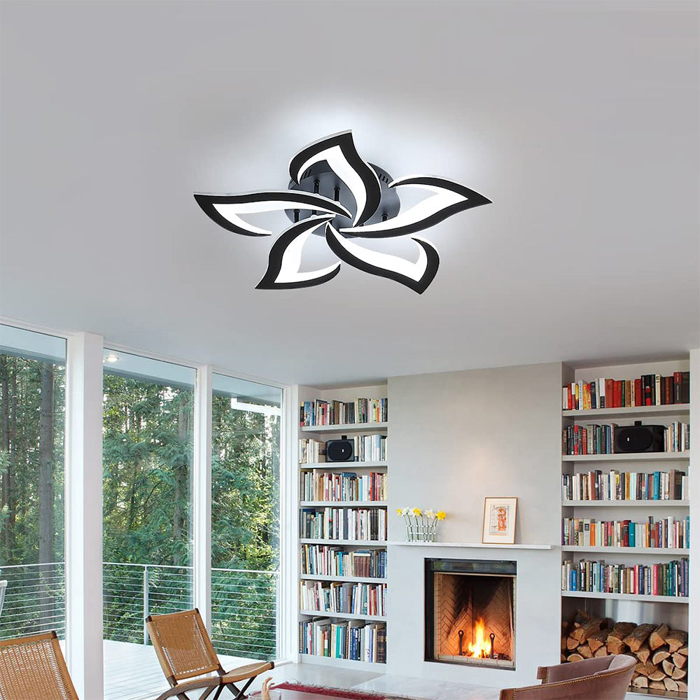 AuroraFlora: Lampada da soffitto LED moderna a forma di fiore – elegante e decorativa per soggiorni e aree living