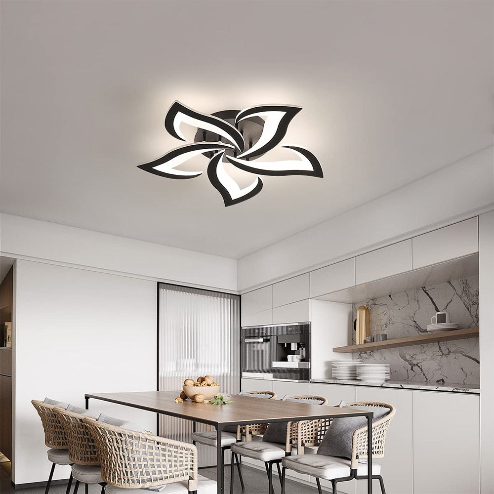 AuroraFlora: Lampada da soffitto LED moderna a forma di fiore – elegante e decorativa per soggiorni e aree living