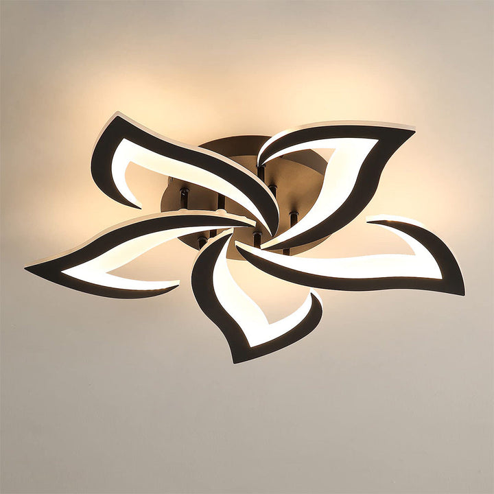AuroraFlora: Lampada da soffitto LED moderna a forma di fiore – elegante e decorativa per soggiorni e aree living