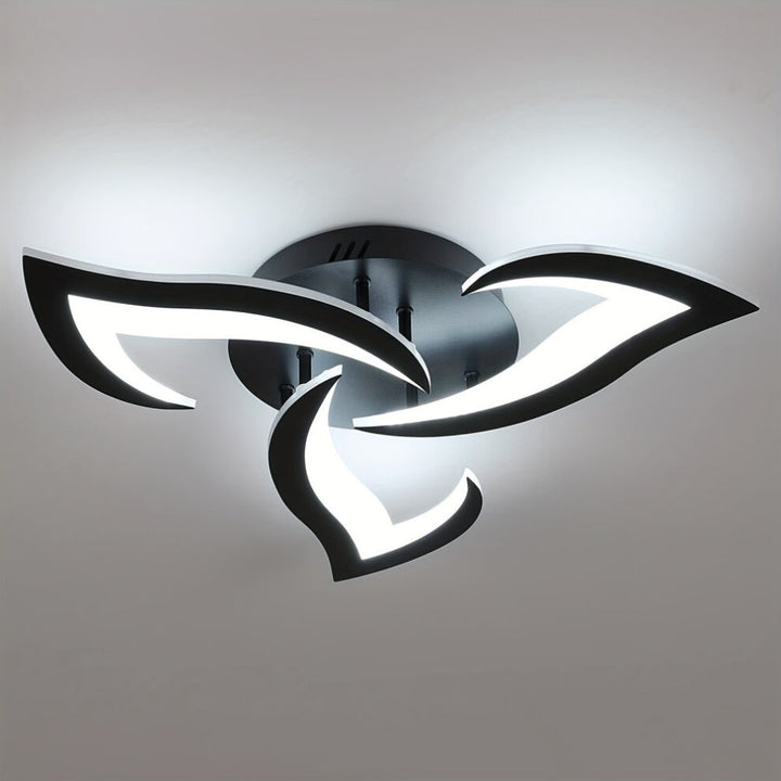 AuroraFlora: Lampada da soffitto LED moderna a forma di fiore – elegante e decorativa per soggiorni e aree living