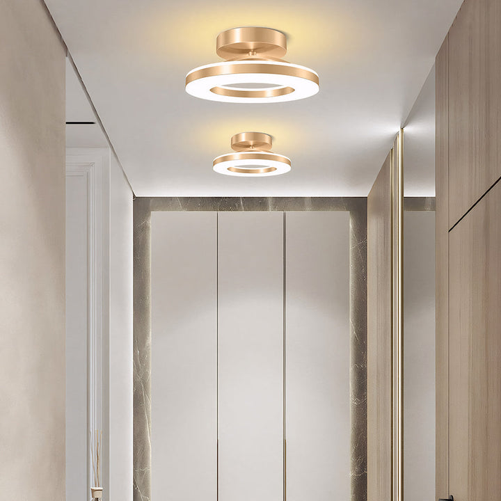 AuroraFlur: Lampada a soffitto LED rotonda moderna – decorativa e durevole per corridoio e camera da letto