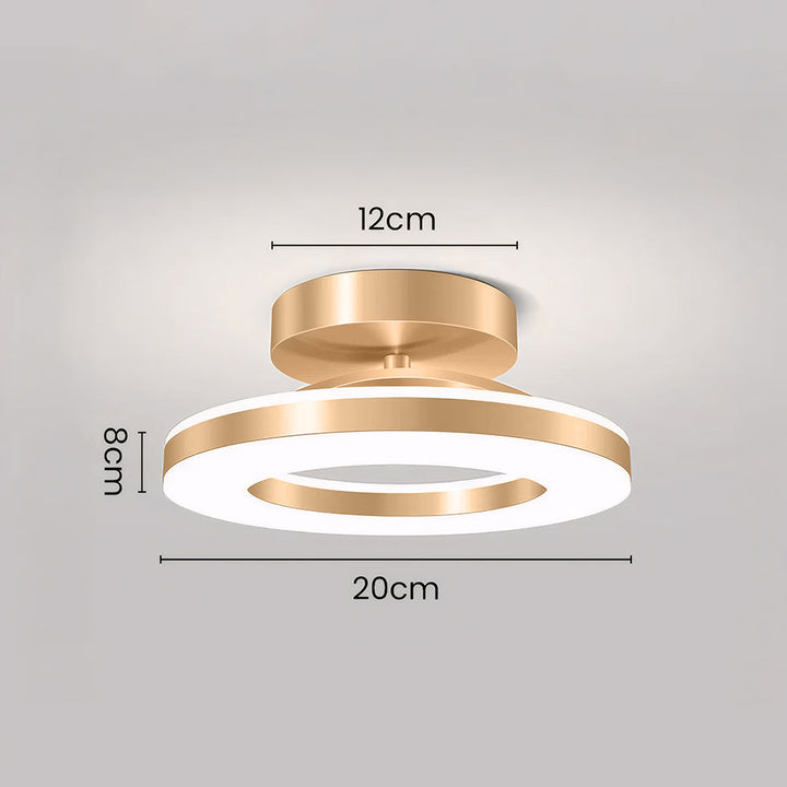 AuroraFlur: Lampada a soffitto LED rotonda moderna – decorativa e durevole per corridoio e camera da letto
