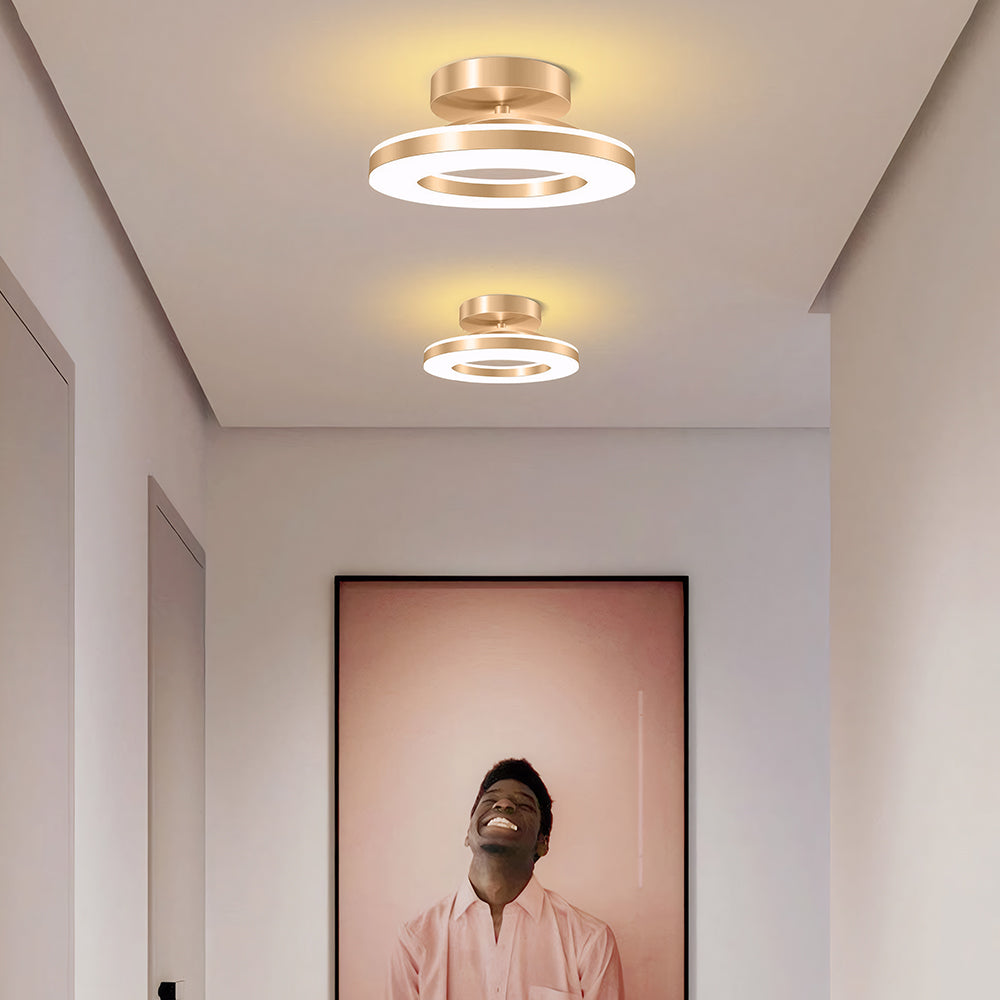AuroraFlur: Lampada a soffitto LED rotonda moderna – decorativa e durevole per corridoio e camera da letto