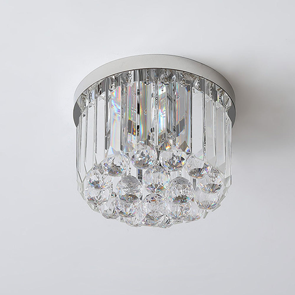 AuroraKristall: Lampada da soffitto moderna in cristallo 2 fiamme – elegante e decorativa per soggiorno e sala da pranzo
