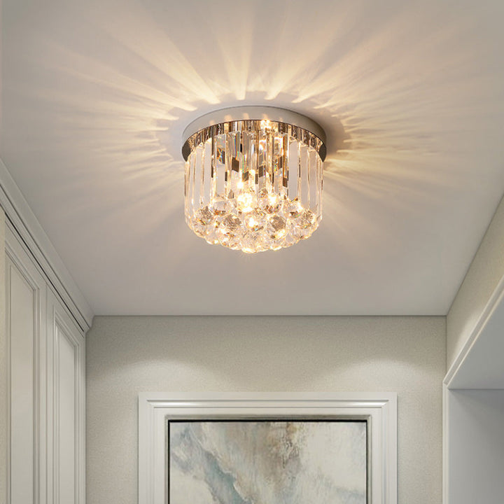 AuroraKristall: Lampada da soffitto moderna in cristallo 2 fiamme – elegante e decorativa per soggiorno e sala da pranzo