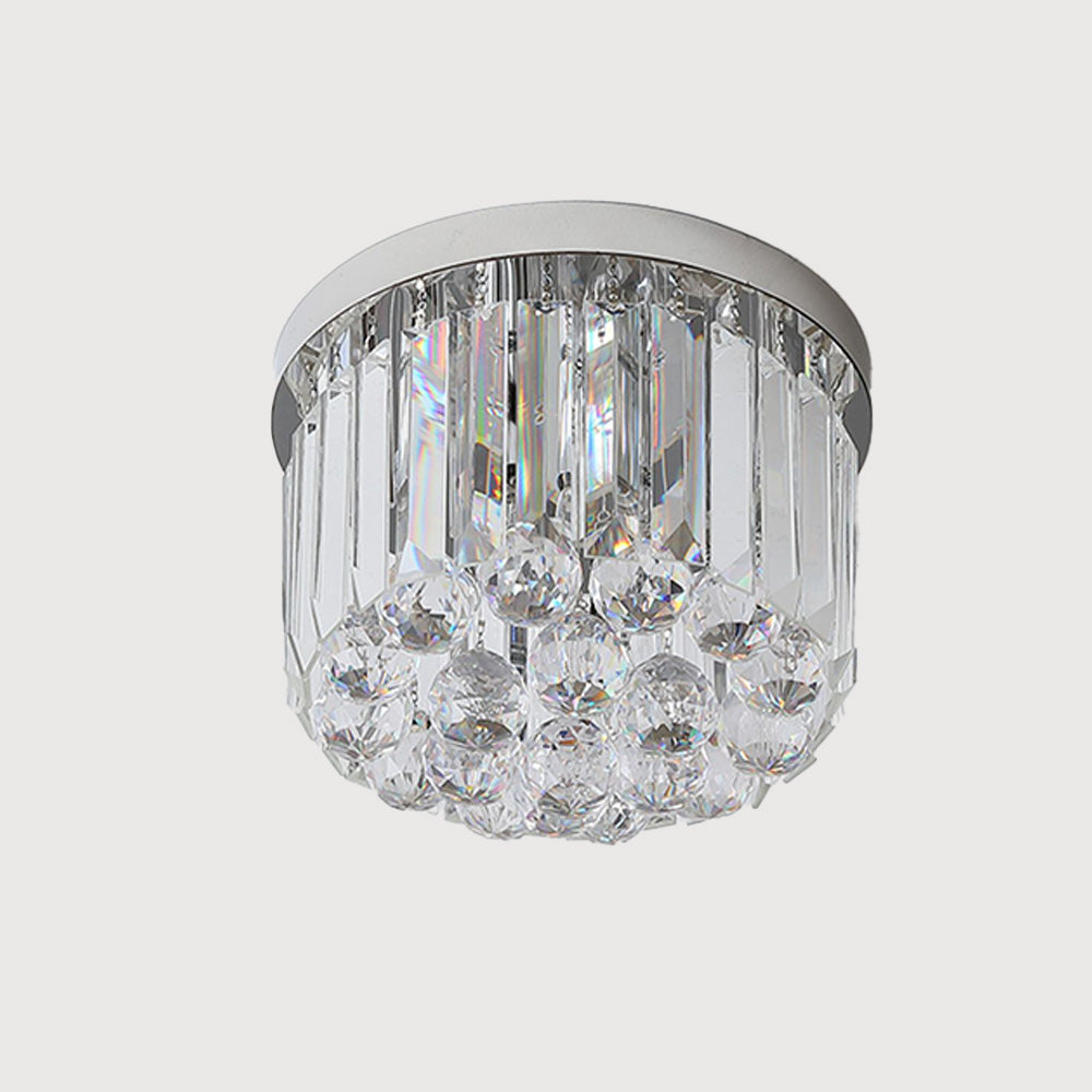 AuroraKristall: Lampada da soffitto moderna in cristallo 2 fiamme – elegante e decorativa per soggiorno e sala da pranzo