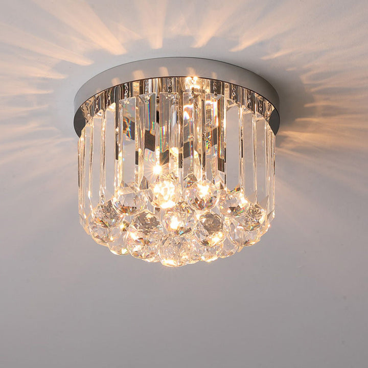 AuroraKristall: Lampada da soffitto moderna in cristallo 2 fiamme – elegante e decorativa per soggiorno e sala da pranzo