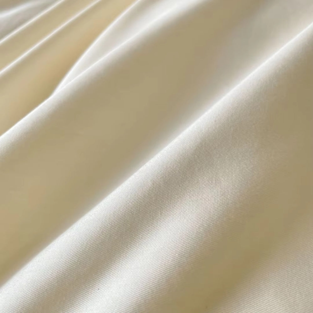 AuroraLeinen: Set di copripiumino lussuoso - Cotone, morbido e traspirante in design unito per la camera da letto