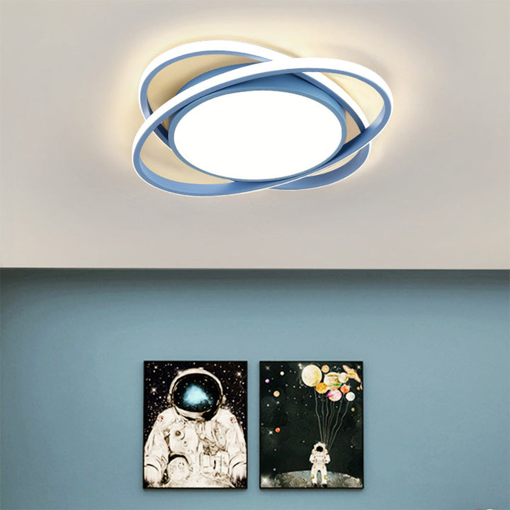 AuroraSchlaf: Plafoniera LED piatta moderna – elegante e decorativa per camere da letto e soggiorni