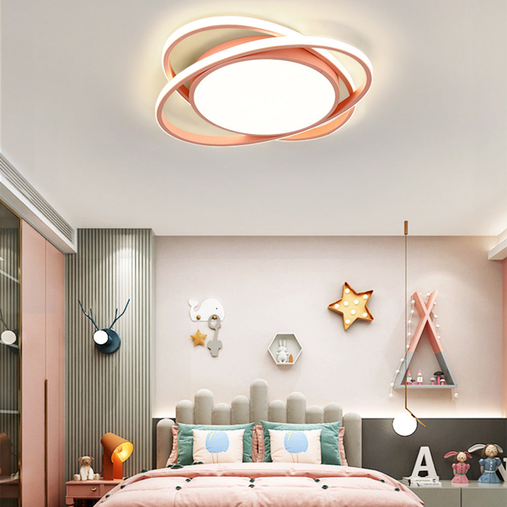 AuroraSchlaf: Plafoniera LED piatta moderna – elegante e decorativa per camere da letto e soggiorni