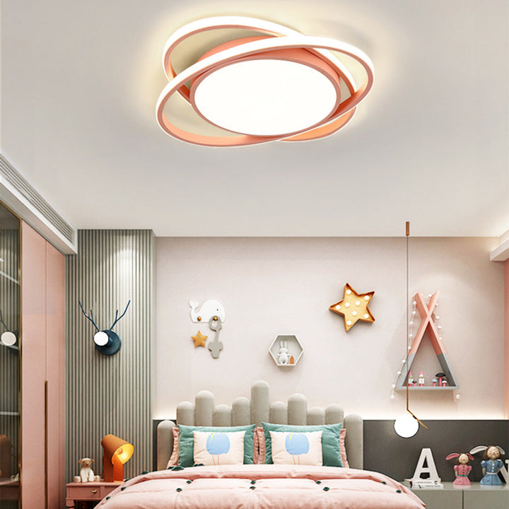 AuroraSchlaf: Plafoniera LED piatta moderna – elegante e decorativa per camere da letto e soggiorni