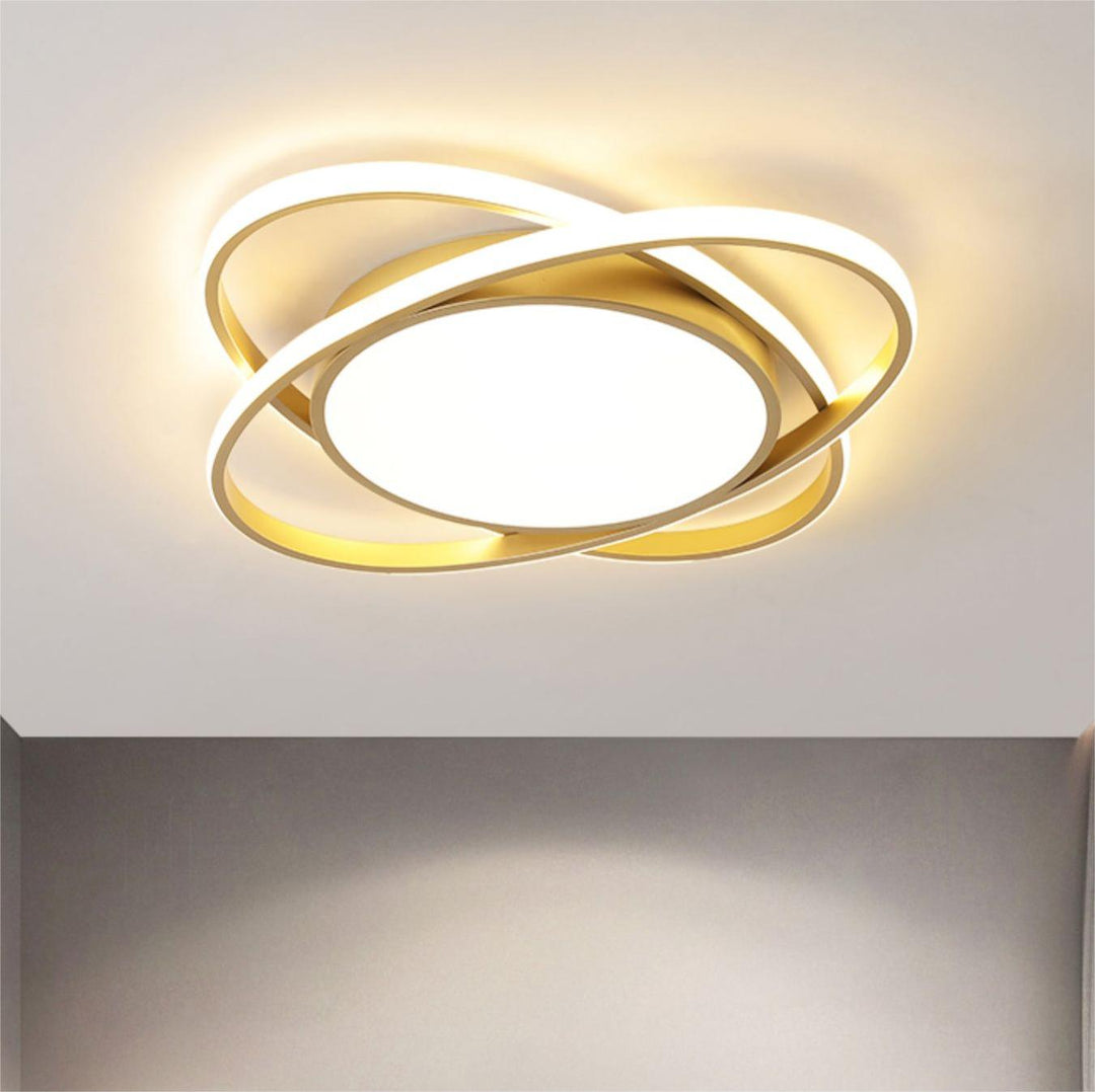 AuroraSchlaf: Plafoniera LED piatta moderna – elegante e decorativa per camere da letto e soggiorni