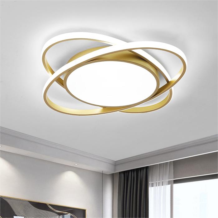 AuroraSchlaf: Plafoniera LED piatta moderna – elegante e decorativa per camere da letto e soggiorni