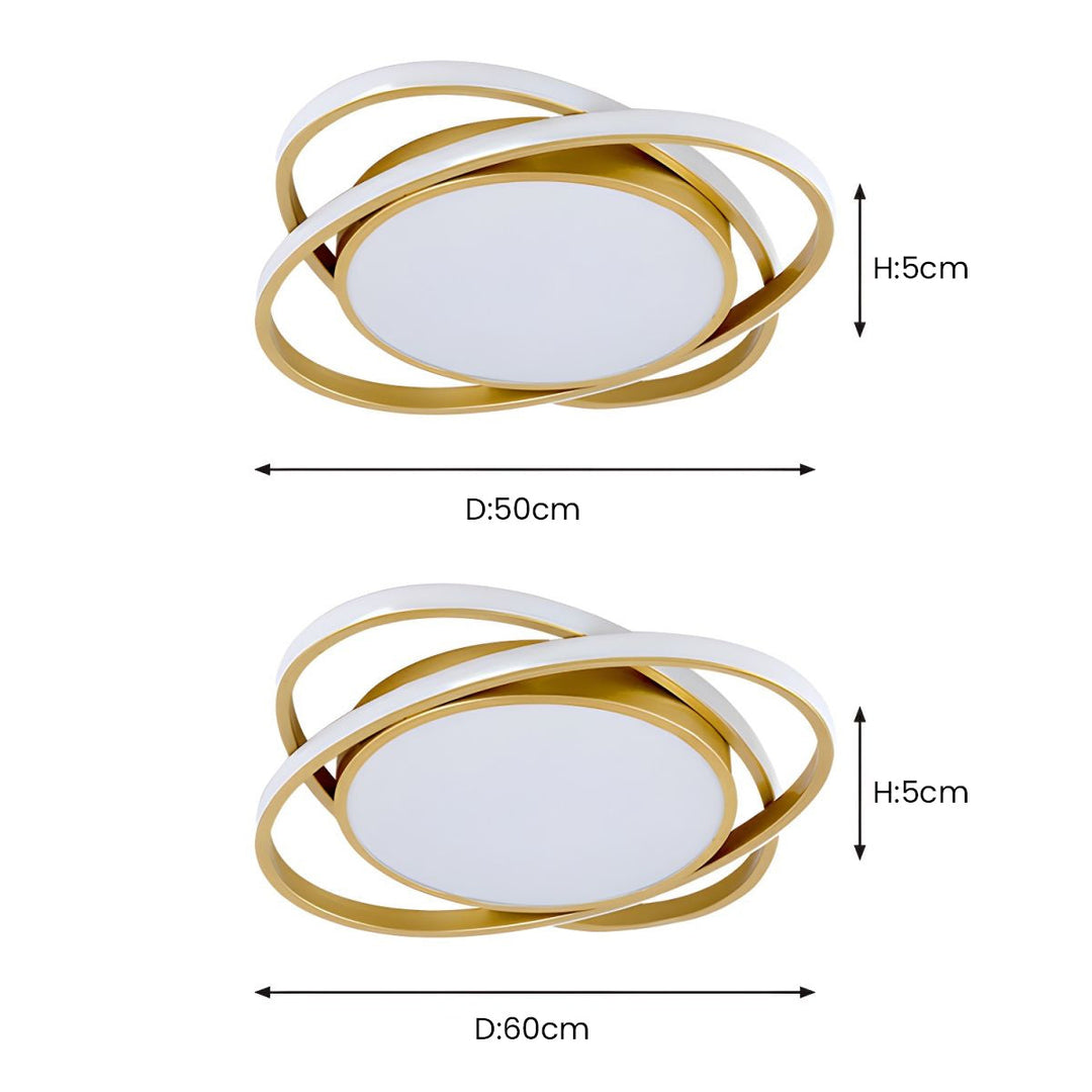 AuroraSchlaf: Plafoniera LED piatta moderna – elegante e decorativa per camere da letto e soggiorni