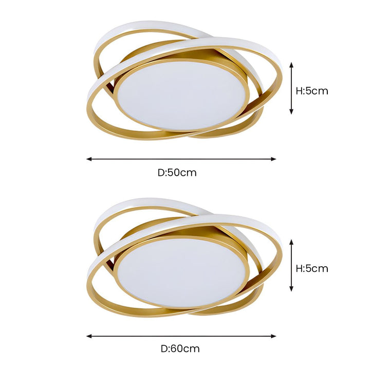 AuroraSchlaf: Plafoniera LED piatta moderna – elegante e decorativa per camere da letto e soggiorni
