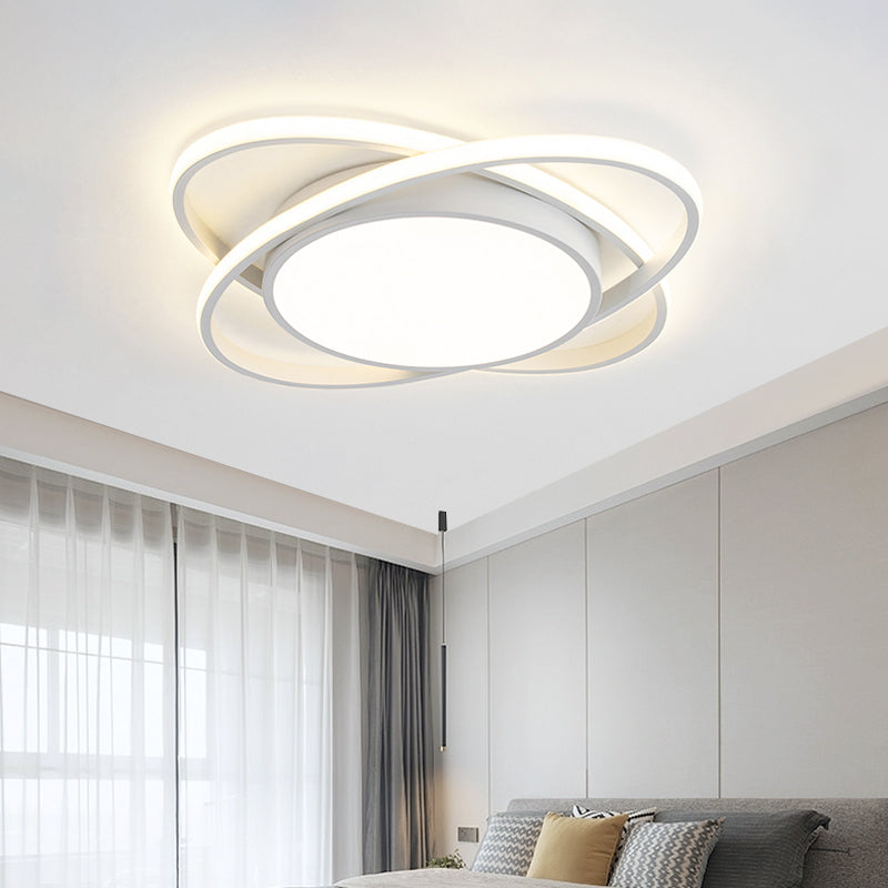 AuroraSchlaf: Plafoniera LED piatta moderna – elegante e decorativa per camere da letto e soggiorni