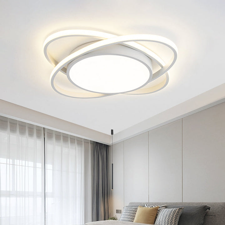 AuroraSchlaf: Plafoniera LED piatta moderna – elegante e decorativa per camere da letto e soggiorni