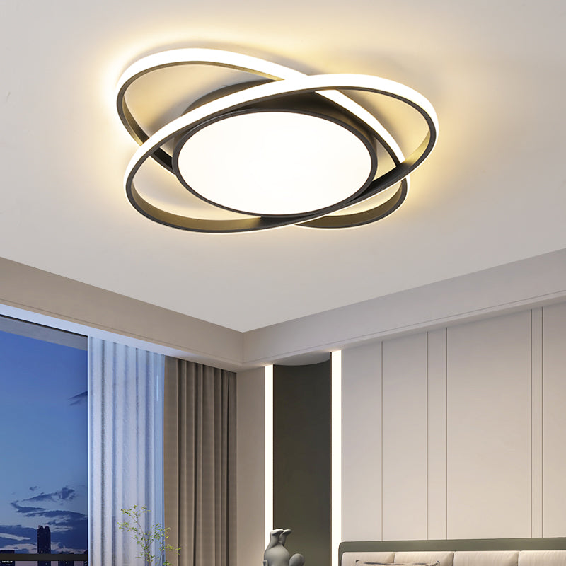 AuroraSchlaf: Plafoniera LED piatta moderna – elegante e decorativa per camere da letto e soggiorni