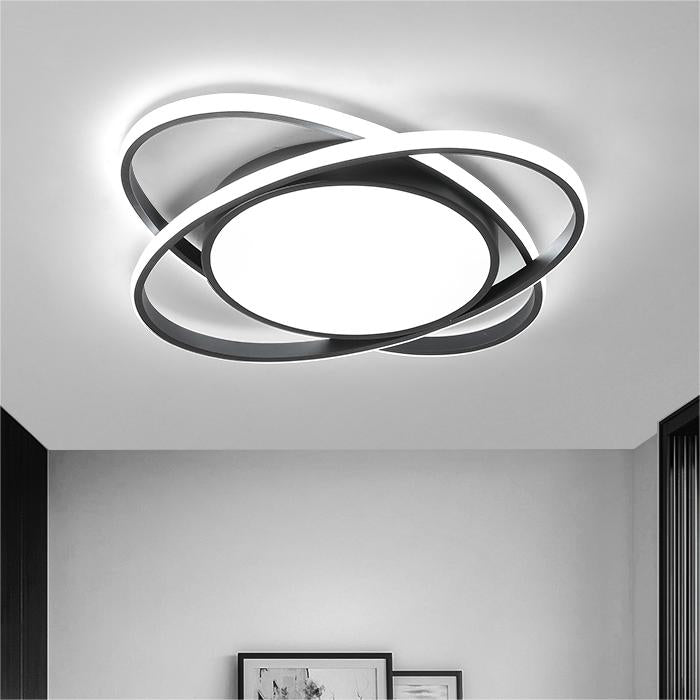 AuroraSchlaf: Plafoniera LED piatta moderna – elegante e decorativa per camere da letto e soggiorni