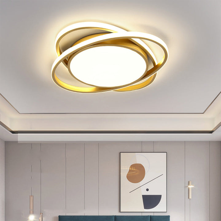 AuroraSchlaf: Plafoniera LED piatta moderna – elegante e decorativa per camere da letto e soggiorni