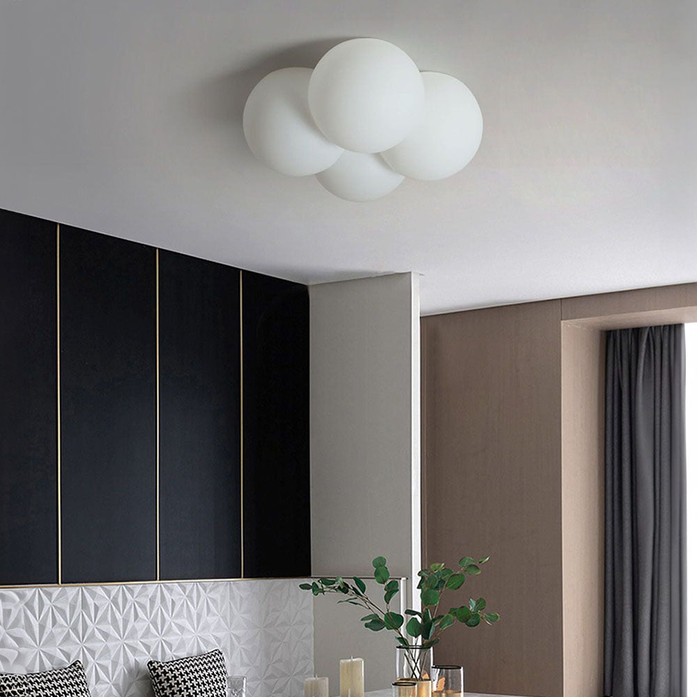 AuroraWolke: Lampada da soffitto LED moderna in stile scandinavo – elegante e accogliente per aree soggiorno e pranzo