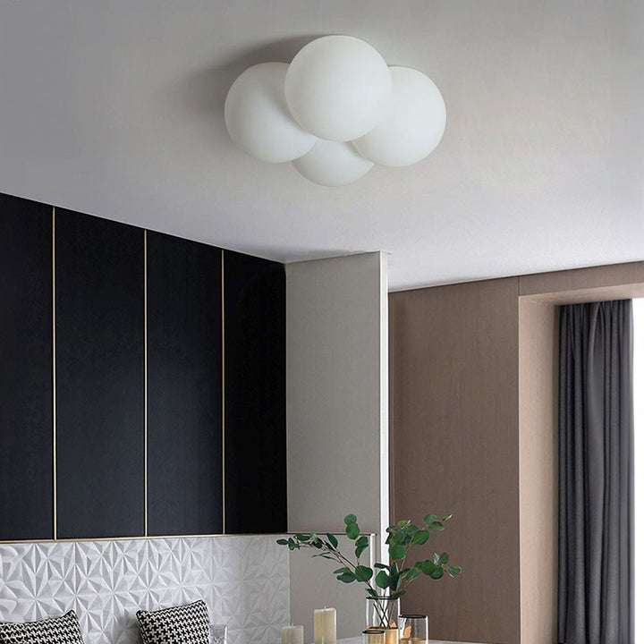 AuroraWolke: Lampada da soffitto LED moderna in stile scandinavo – elegante e accogliente per aree soggiorno e pranzo