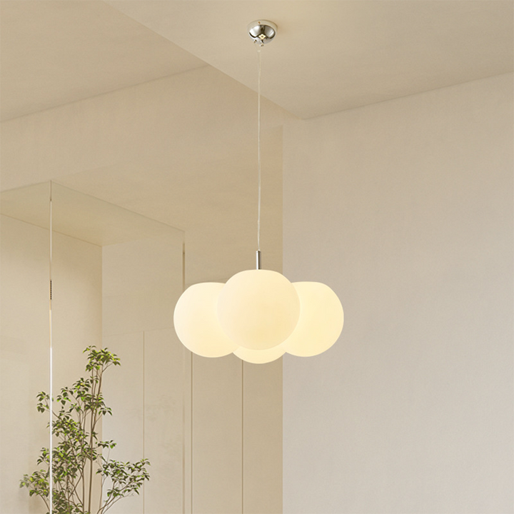 AuroraWolke: Lampada da soffitto LED moderna in stile scandinavo – elegante e accogliente per aree soggiorno e pranzo