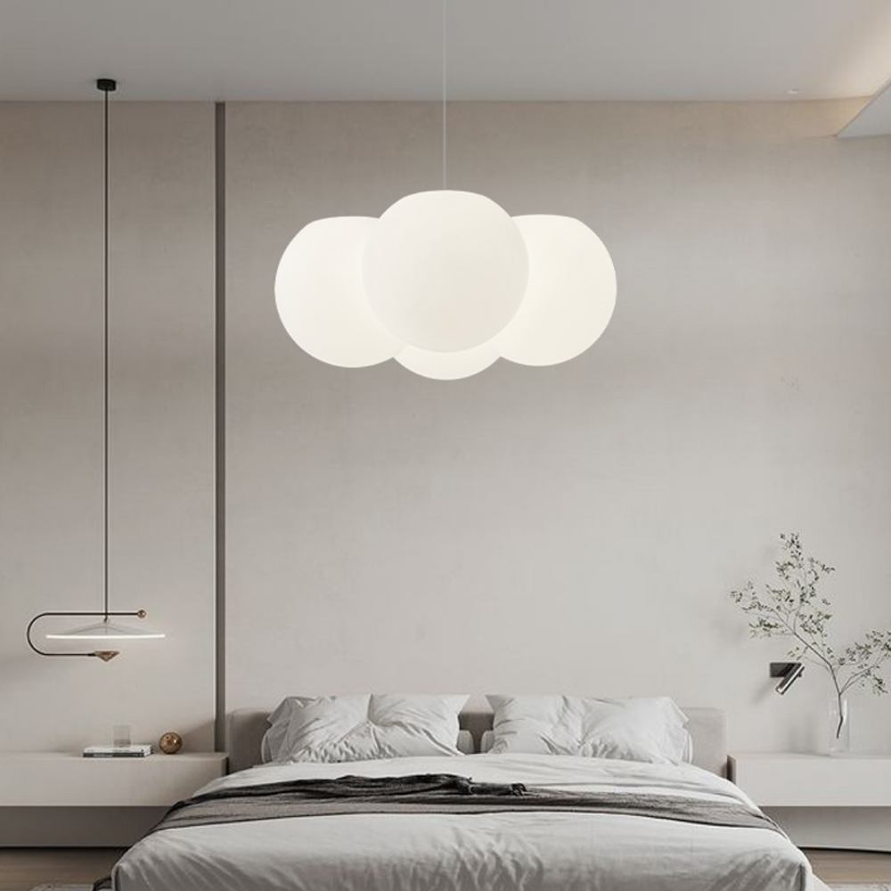AuroraWolke: Lampada da soffitto LED moderna in stile scandinavo – elegante e accogliente per aree soggiorno e pranzo