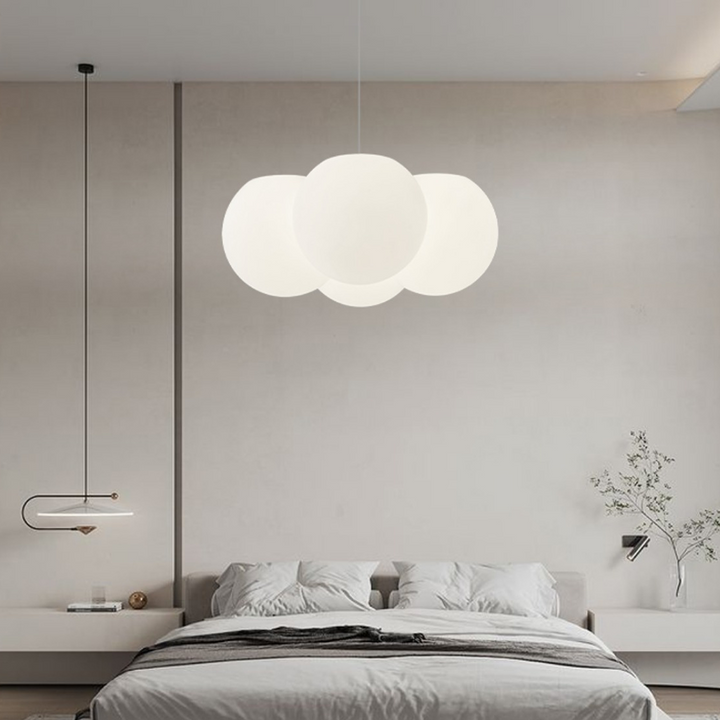 AuroraWolke: Lampada da soffitto LED moderna in stile scandinavo – elegante e accogliente per aree soggiorno e pranzo