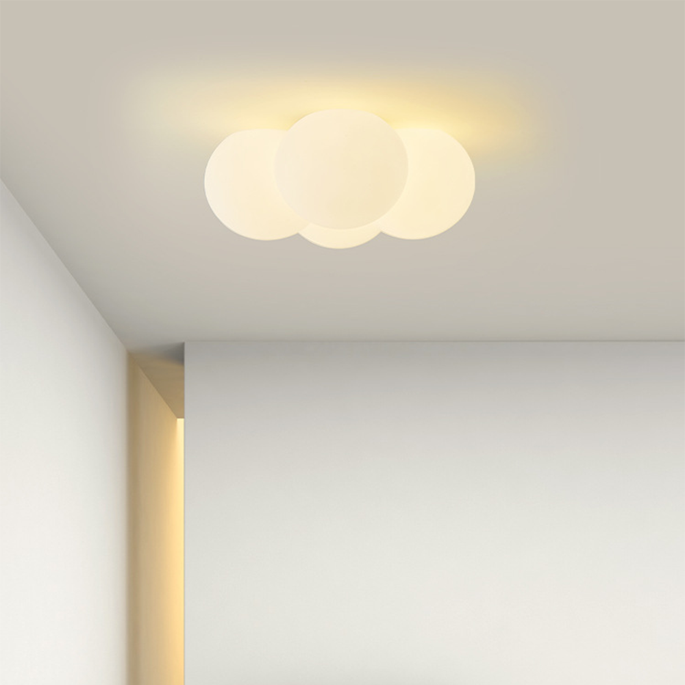 AuroraWolke: Lampada da soffitto LED moderna in stile scandinavo – elegante e accogliente per aree soggiorno e pranzo