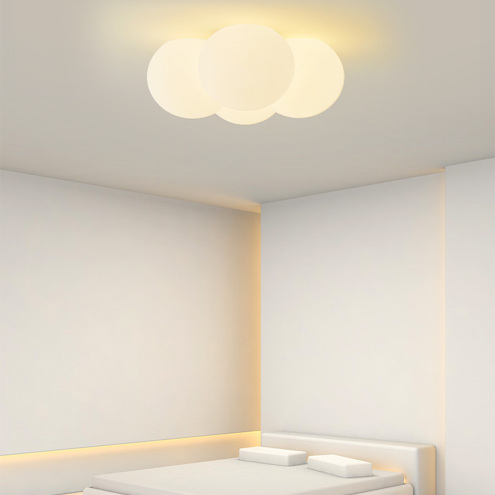 AuroraWolke: Lampada da soffitto LED moderna in stile scandinavo – elegante e accogliente per aree soggiorno e pranzo