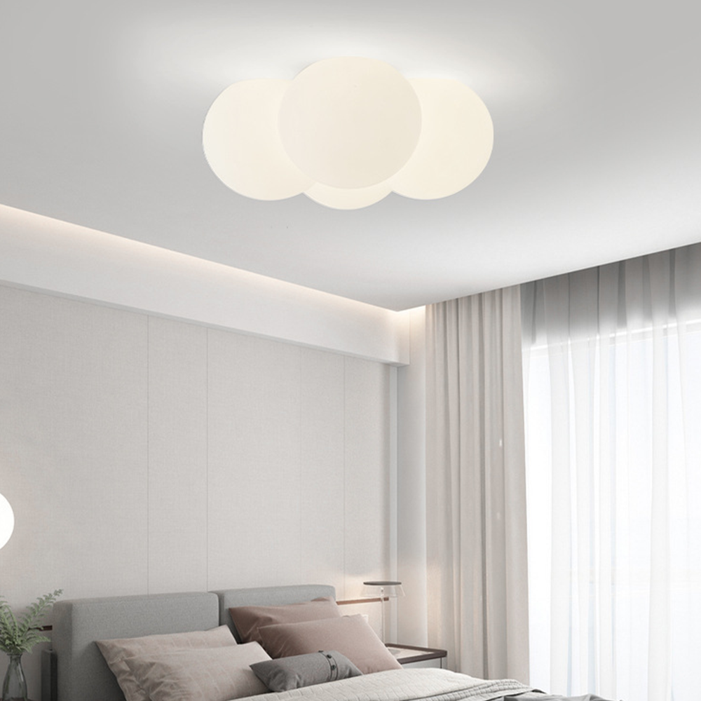 AuroraWolke: Lampada da soffitto LED moderna in stile scandinavo – elegante e accogliente per aree soggiorno e pranzo