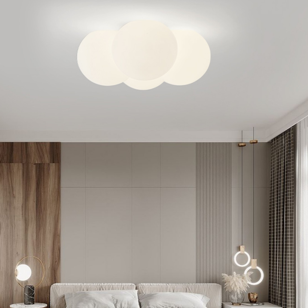 AuroraWolke: Lampada da soffitto LED moderna in stile scandinavo – elegante e accogliente per aree soggiorno e pranzo