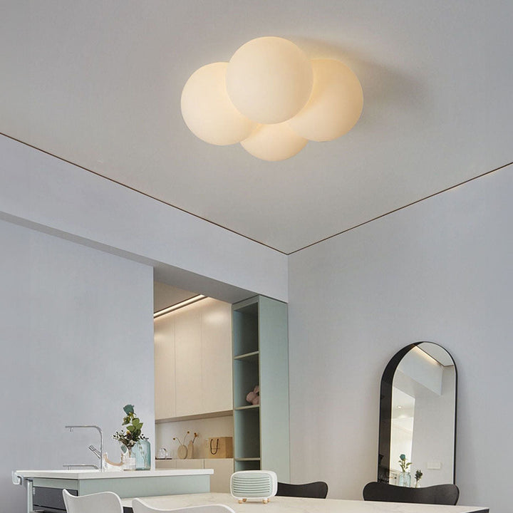 AuroraWolke: Lampada da soffitto LED moderna in stile scandinavo – elegante e accogliente per aree soggiorno e pranzo