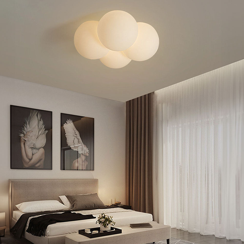 AuroraWolke: Lampada da soffitto LED moderna in stile scandinavo – elegante e accogliente per aree soggiorno e pranzo