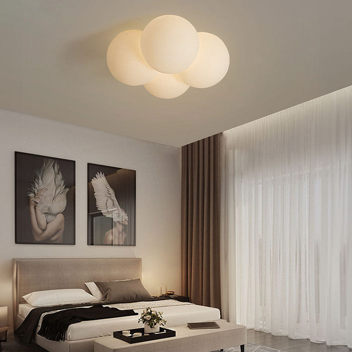 AuroraWolke: Lampada da soffitto LED moderna in stile scandinavo – elegante e accogliente per aree soggiorno e pranzo