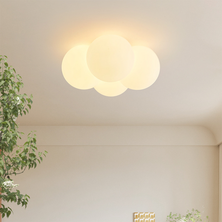 AuroraWolke: Lampada da soffitto LED moderna in stile scandinavo – elegante e accogliente per aree soggiorno e pranzo