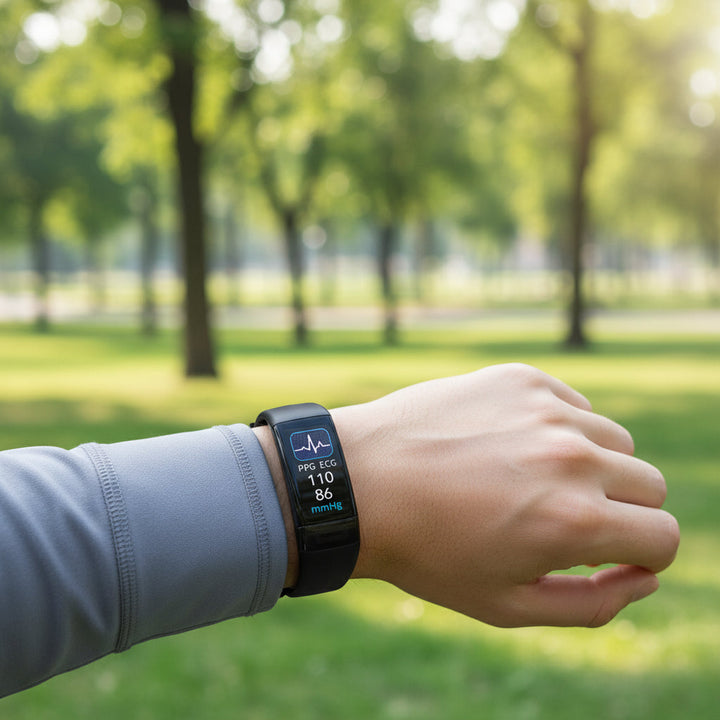 VITALBAND – Bracciale Intelligente con Misurazione della Pressione Sanguigna, ECG e Monitoraggio della Frequenza Cardiaca