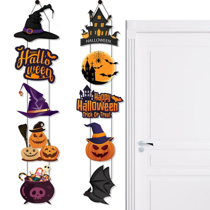 GespenstischesWillkommen™ Set di Pannelli per Porta Halloween - 3/10 pezzi