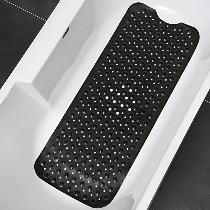 BadeHalt: Tappetino Antiscivolo per Vasca da Bagno con Ventose – Antibatterico e Facile da Pulire per una Doccia Sicura