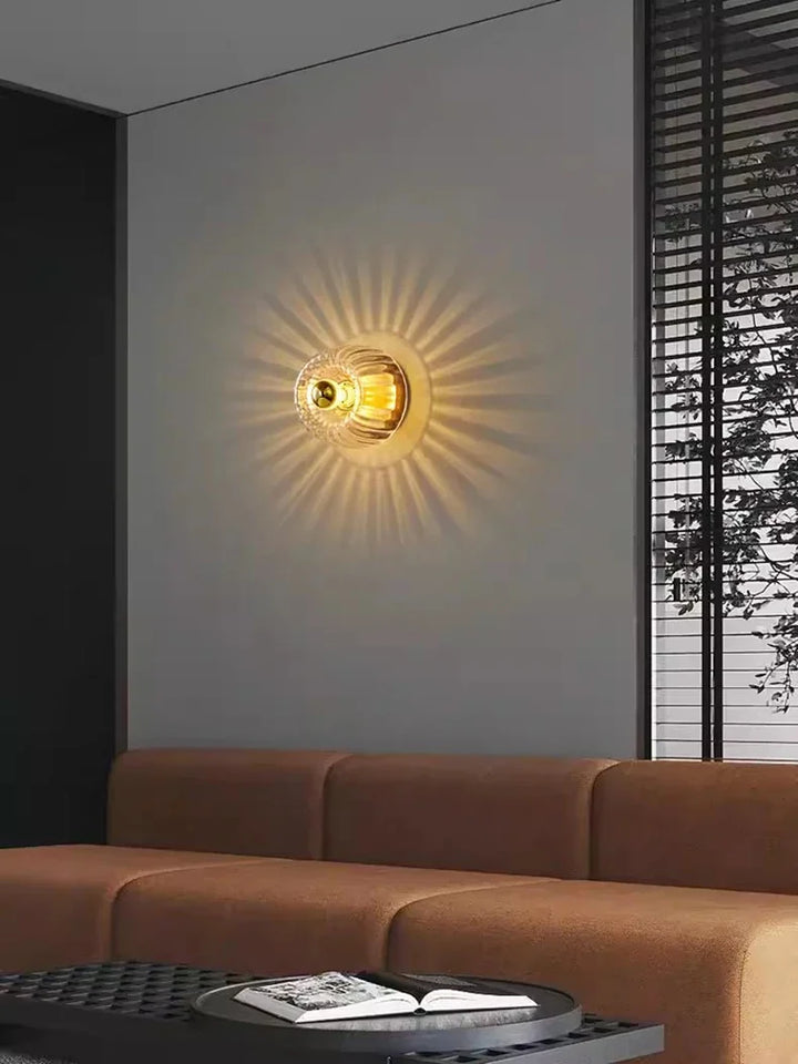 BauNord: Applique in vetro scandinavo in design Bauhaus – Lampada da parete moderna