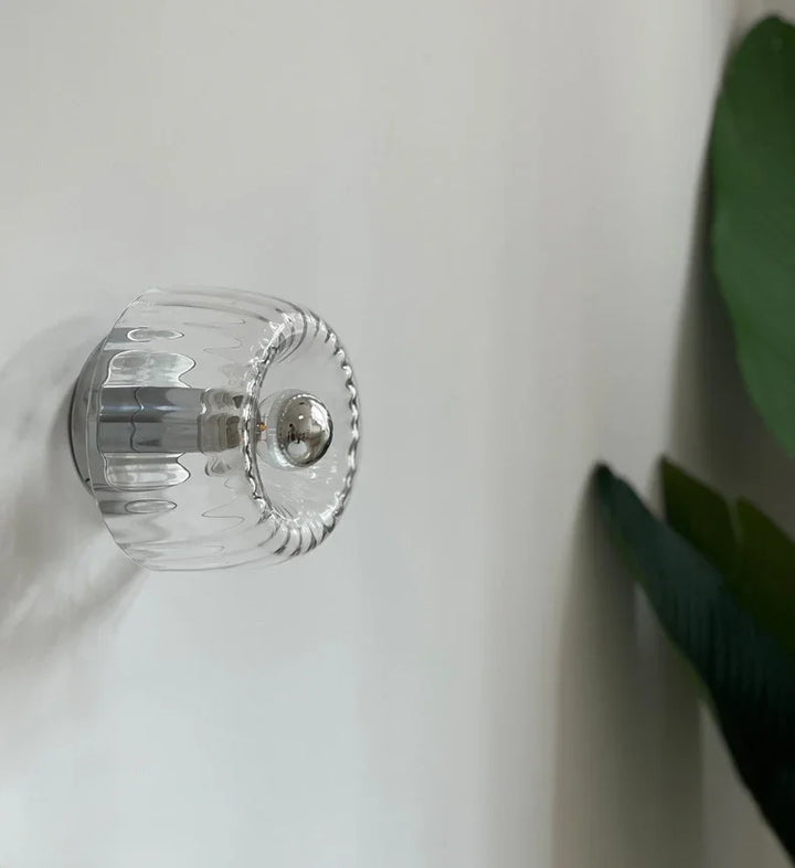 BauNord: Applique in vetro scandinavo in design Bauhaus – Lampada da parete moderna