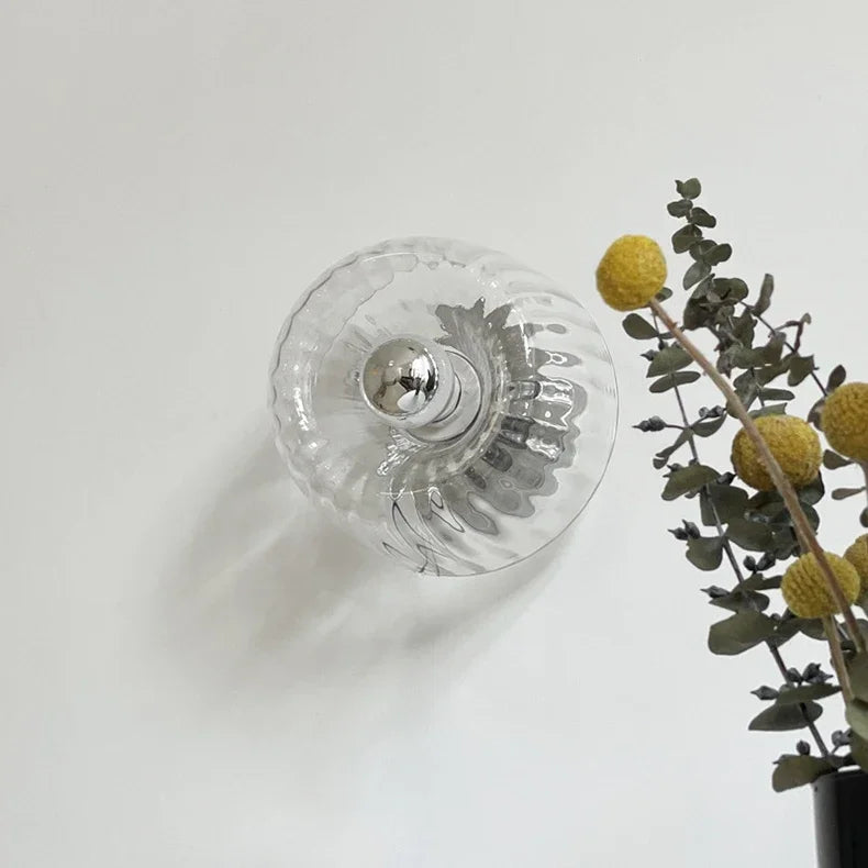 BauNord: Applique in vetro scandinavo in design Bauhaus – Lampada da parete moderna
