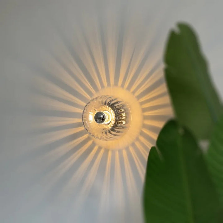 BauNord: Applique in vetro scandinavo in design Bauhaus – Lampada da parete moderna