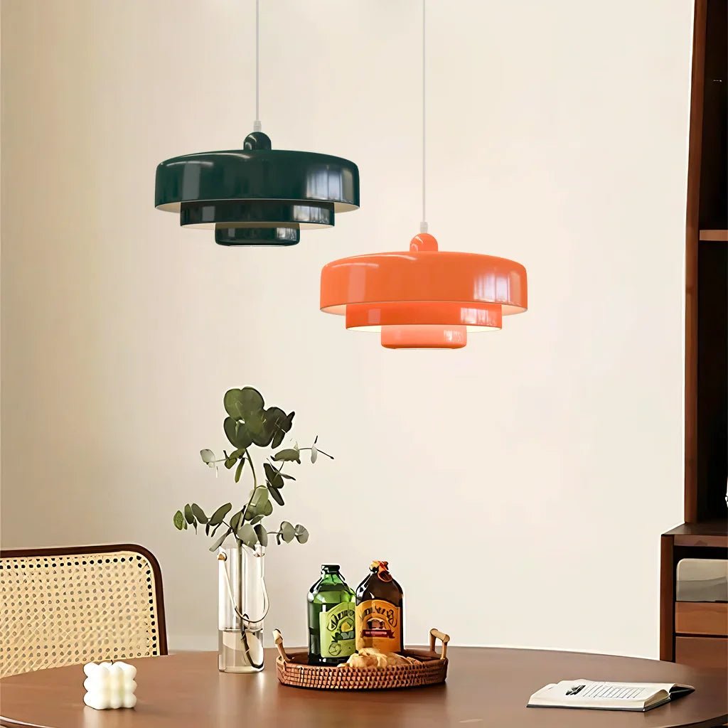 TRILORA – Elegante lampadario a tre livelli in colori macaron