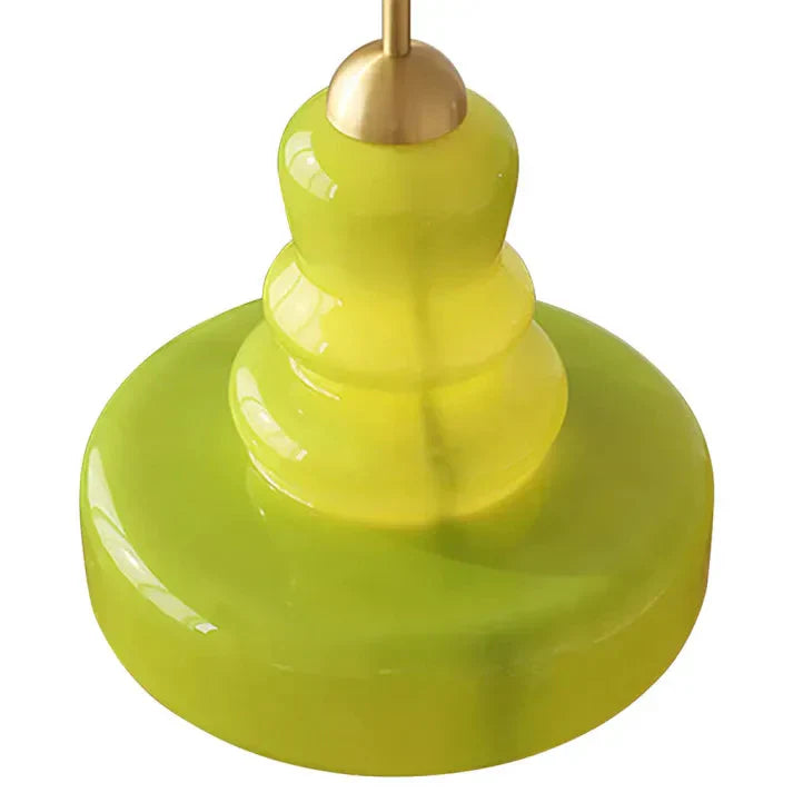 Bauvelle: Lampada a sospensione in vetro e ottone in forma di zucca – per ambienti di design eleganti
