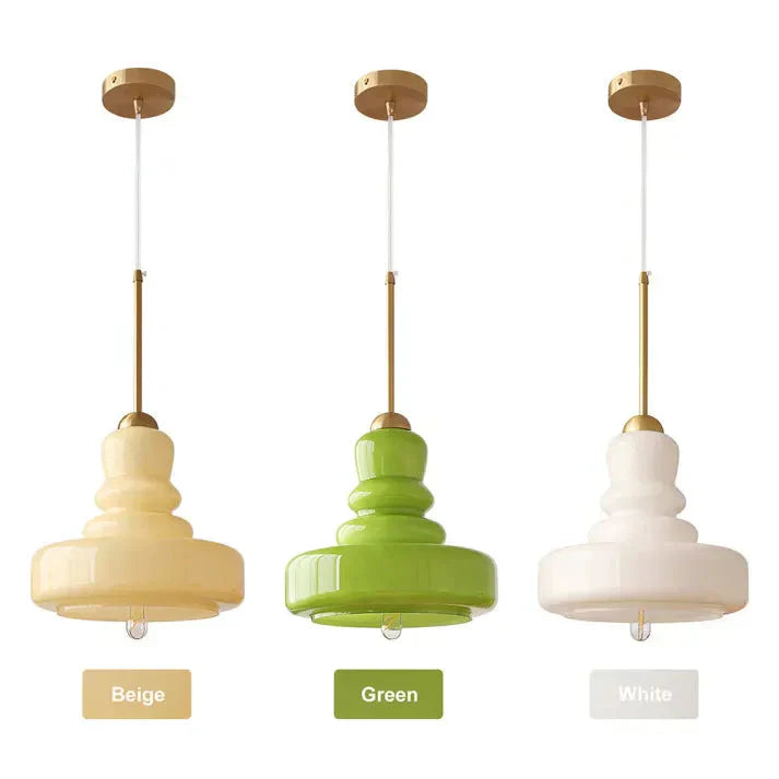 Bauvelle: Lampada a sospensione in vetro e ottone in forma di zucca – per ambienti di design eleganti