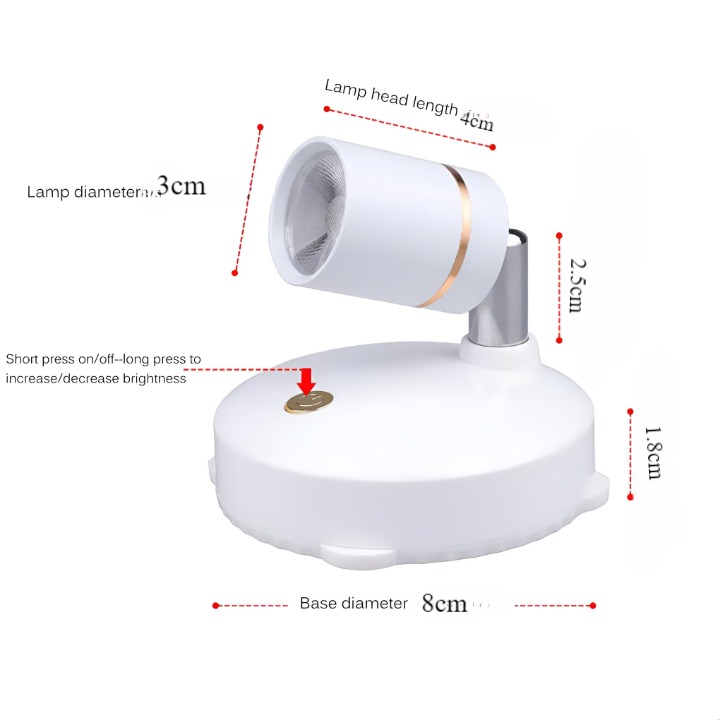BeamLuxe: Applique LED senza fili – Illuminazione d&