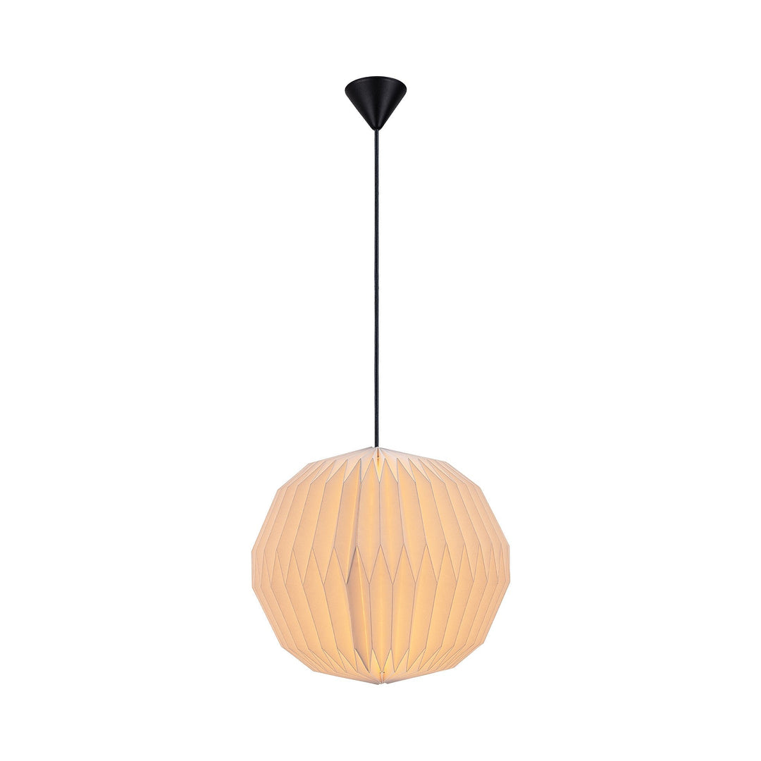 Lampada da soffitto in carta Belloy con paralume facile da montare
